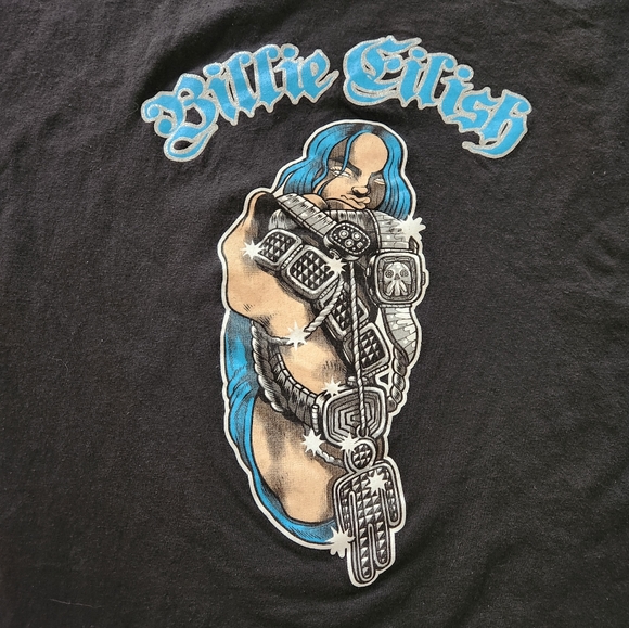 Billie Eilish Tee Shirt 2019 Mens Size XL Black - Picture 3 of 3